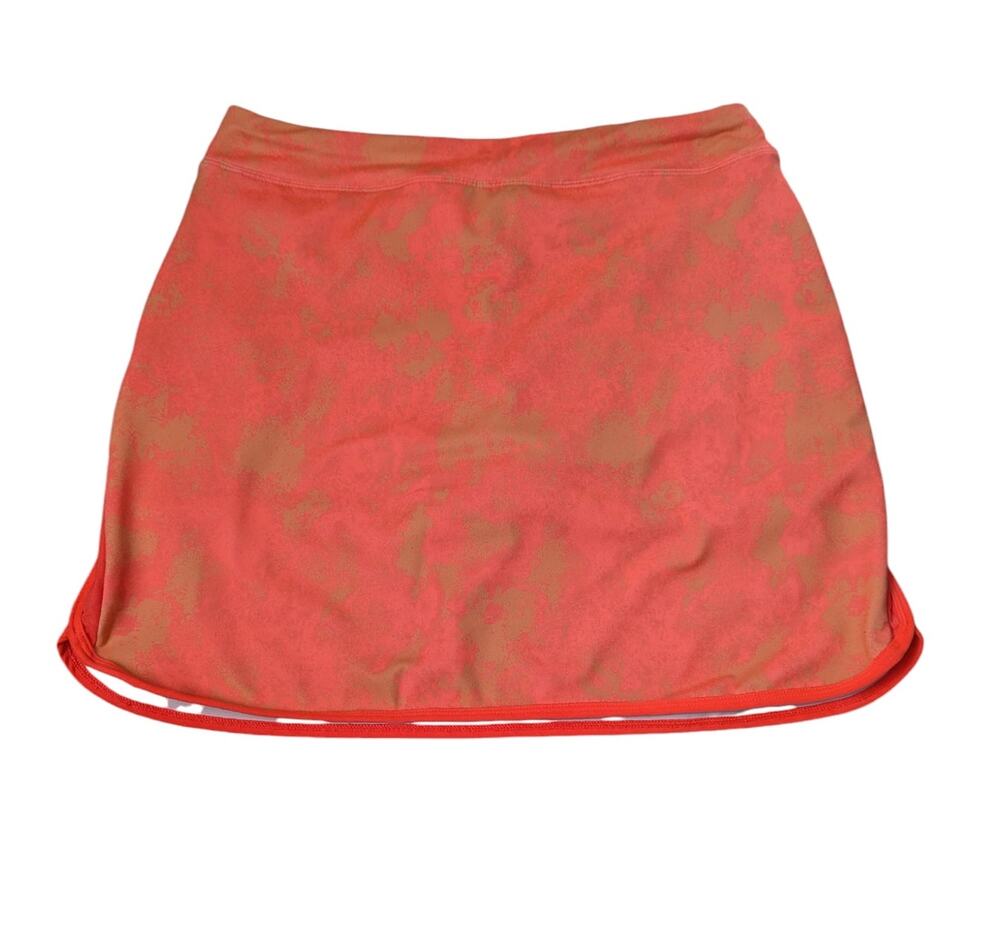Zelos Medium Orange Athletic Skirt / Skort Lined with Shorts Tennis Golf Hiking